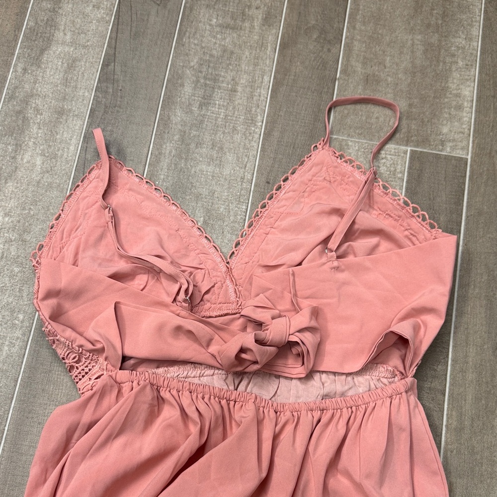 Wish Blush Pink Ruffled Dress - Picture 3 of 3